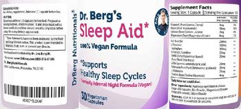 Dr. Berg's Sleep Aid - supplement
