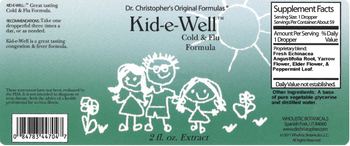 Dr. Christopher's Original Formulas Kid-e-Well - supplement