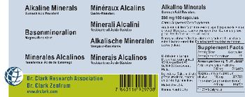 Dr. Clark Research Association Dr. Clark Zentrum Alkaline Minerals 880 mg - supplementfood supplement