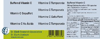 Dr. Clark Research Association Dr. Clark Zentrum Buffered Vitamin C - supplementfood supplement