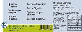 Dr. Clark Research Association Dr. Clark Zentrum Digestive Enzymes 500 mg - supplementfood supplement