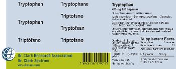 Dr. Clark Research Association Dr. Clark Zentrum Tryptophan 480 mg - supplementfood supplement