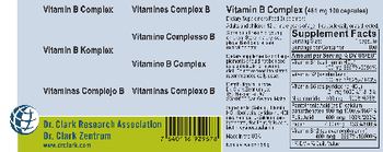 Dr. Clark Research Association Dr. Clark Zentrum Vitamin B Complex 461 mg - supplementfood supplement