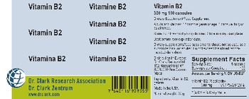 Dr. Clark Research Association Dr. Clark Zentrum Vitamin B2 300 mg - supplementfood supplement