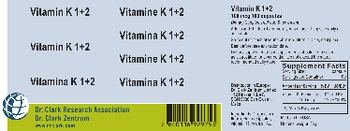 Dr. Clark Research Association Dr. Clark Zentrum Vitamin K 1+2 100 mcg - supplementfood supplement