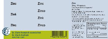 Dr. Clark Research Association Dr. Clark Zentrum Zinc 30 mg - supplementfood supplement