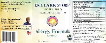 Dr. Clark Store Allergy Formula - supplement
