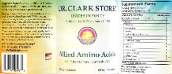 Dr. Clark Store Allied Amino Acids 675 mg - supplement