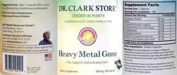 Dr. Clark Store Heavy Metal Gone - supplement