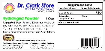 Dr. Clark Store Hydrangea Powder - supplement