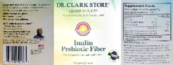 Dr. Clark Store Inulin Prebiotic Fiber - supplement