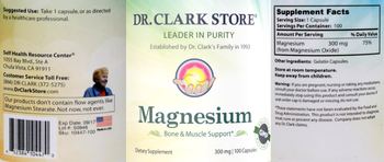 Dr. Clark Store Magnesium 300 mg - supplement