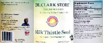 Dr. Clark Store Milk Thistle Seed 500 mg - supplement
