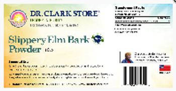 Dr. Clark Store Slippery Elm Bark - supplement