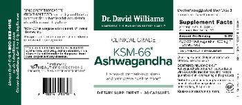 Dr. David Williams KSM-66 Ashwagandha - supplement