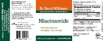 Dr. David Williams Niacinamide - supplement