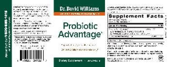 Dr. David Williams Probiotic Advantage - supplement