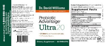 Dr. David Williams Probiotic Advantage Ultra 20 - supplement