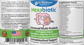 Dr. Formulas Nexabiotic - supplement