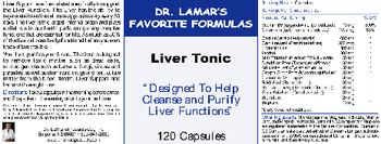 Dr. LaMar's Products Liver Tonic - 