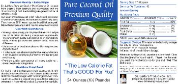 Dr. LaMar's Products Pure Coconut Oil - 