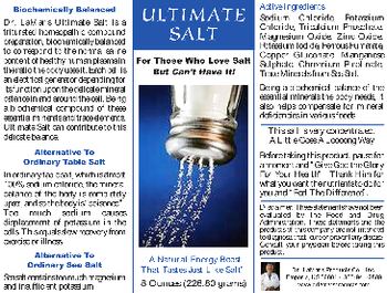 Dr. LaMar's Products Ultimate Salt - 
