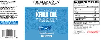 Dr Mercola Antarctic Krill Oil - supplement