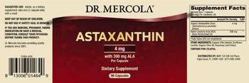 Dr Mercola Astaxanthin 4 mg - supplement