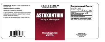 Dr Mercola Astaxanthin - supplement