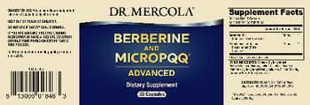 Dr Mercola Berberine and MicroPQQ Advanced - supplement