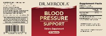 Dr Mercola Blood Pressure Support - supplement