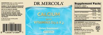 Dr Mercola Calcium with Vitamins D3 & K2 - supplement