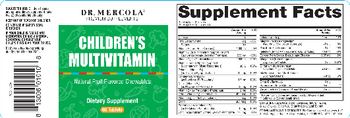 Dr Mercola Children's Multivitamin Natural Fruit Flavored Chewables - supplement