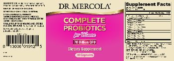 Dr Mercola Complete Probiotics for Women - supplement