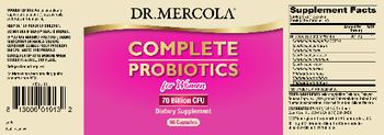Dr Mercola Complete Probiotics for Women - supplement
