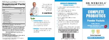 Dr Mercola Complete Probiotics Powder Packets Natural Raspberry Flavor - supplement
