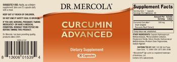 Dr Mercola Curcumin Advanced - supplement