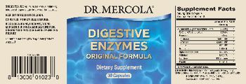 Dr Mercola Digestive Enzymes Original Formula - supplement