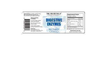 Dr Mercola Digestive Enzymes - supplement