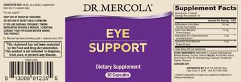 Dr Mercola Eye Support - supplement