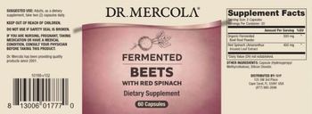 Dr Mercola Fermented Beets with Red Spinach - supplement