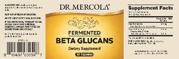 Dr Mercola Fermented Beta Glucans - supplement
