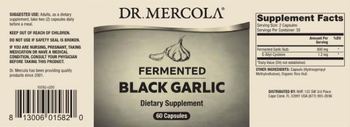 Dr Mercola Fermented Black Garlic - supplement