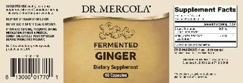 Dr Mercola Fermented Ginger - supplement