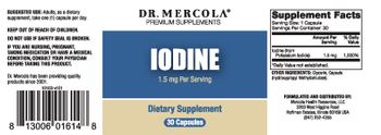 Dr Mercola Iodine 1.5 mg - supplement