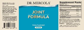 Dr Mercola Joint Formula - supplement