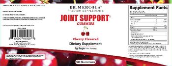 Dr Mercola Joint Support Gummies Cherry Flavored - supplement