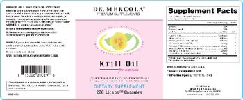 Dr Mercola Krill Oil For Women - supplement