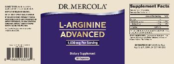 Dr Mercola L-Arginine Advanced 1,000 mg - supplement