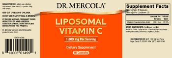 Dr Mercola Liposomal Vitamin C - supplement